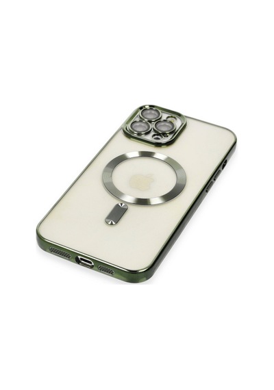 Apple iPhone  Uyumlu  12 Pro Max Kılıf Kross Magneticsafe Kapak - Koyu Yeşil