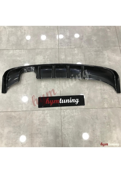 Audi A3 8p Soldan Çiftli Çıkış Difüzör Parlak Siyah - Abs Plastik