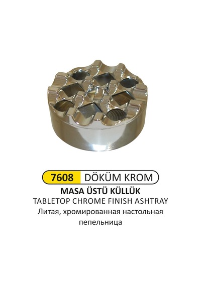 Masa Üstü Küllük Döküm Krom