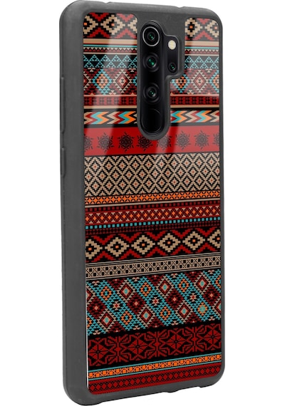 Xiaomi Redmi Note 8 Pro Motif Tasarımlı Glossy Telefon Kılıfı Siyah