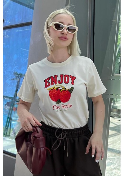 Madmext Beyaz Bisiklet Yaka Pamuklu Kısa Kollu Kadın T-shirt Mg2150-beyaz Beyaz