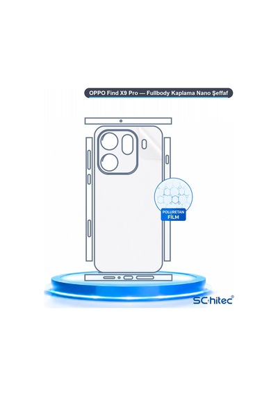 Schitec Oppo Find X9 Pro Fullbody Nano Kaplama Koruyucu Film