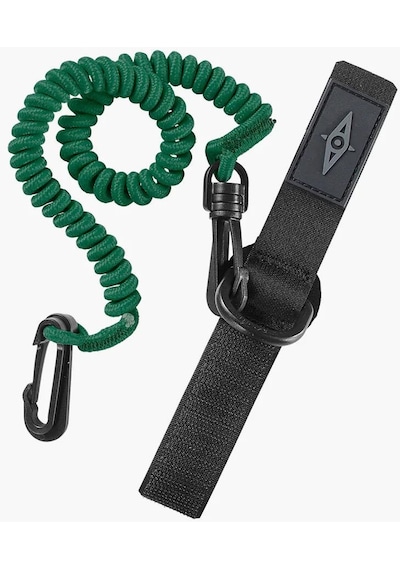Point65 Paddle Leash Coiled Kürek Tasması-yeşil