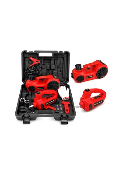 Prohummer Phm314 Elektrikli Kriko Seti - 5 Ton Hidrolik Kriko + Hava Pompası + Bijon Anahtarı + Led Fener