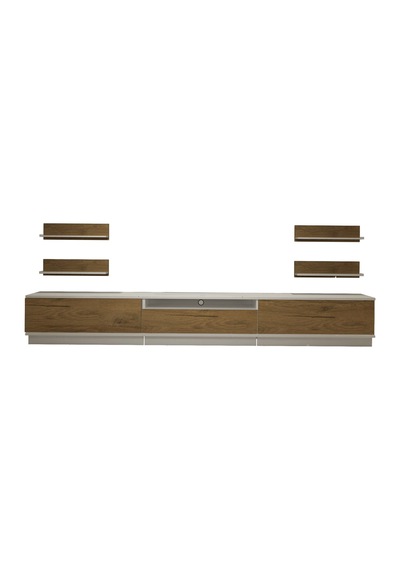 Decoraktiv Trendstyle 270rs Mdf Tv Ünitesi Tv Sehpası - Beyaz Pera Beyaz - Meşe