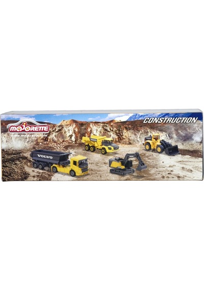Majorette 1:64 Giftpack 4'lü Araçlar Serisi Volvo Construction