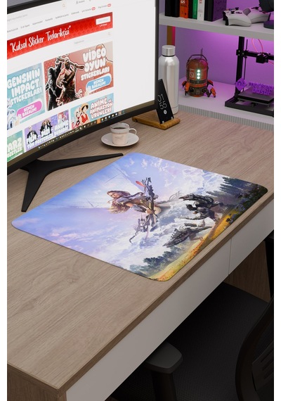 Horizon Zero Kaymaz Dikişli Kauçuk Oyuncu Mousepad V1 - 48x40 Xl Gaming Mouse Pad Fare Altlığı
