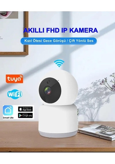 Wi-fi Kamera Fhd Bebek Bakıcı Kamera Cata Akıllı Ip Kamera Çift Yön Ses Hareket Algılama Gece Görüş Diğer