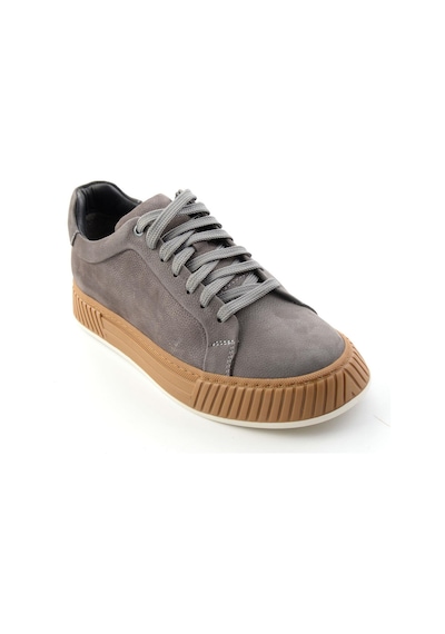 Bambi Gri Nubuk Hakiki Deri Erkek Sneaker E01774007001