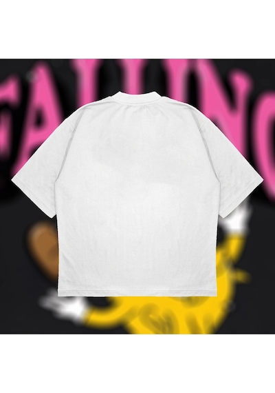 Tarzsokak When You Fallin Damnself Oversize Unisex Pamuklu Nefes Alan Kalın Kumaşlı Beyaz