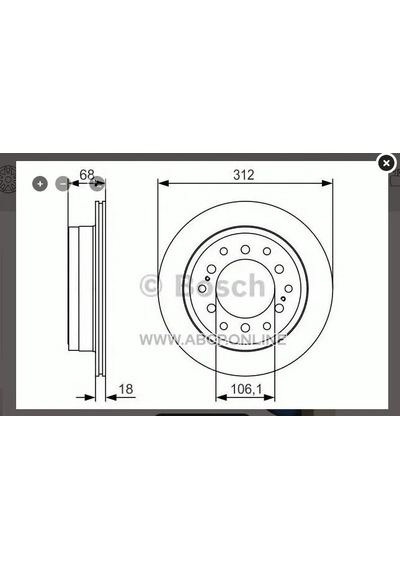 Fren Diski Arka Land Cruıser 88&gt 09 Havalı 312mm