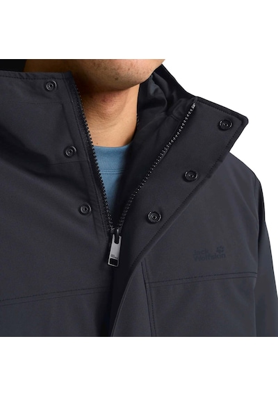 Jack Wolfskın Jack Wolfskin Cold Camp Coat Erkek Mavi Outdoor Ceketi C0413 Lacivert