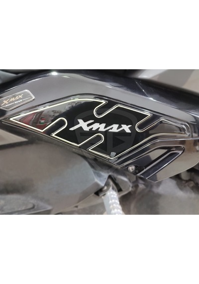 Yamaha Xmax 2014-2017 Tank-Yan-Kaş Pad Set Siyah Beyaz