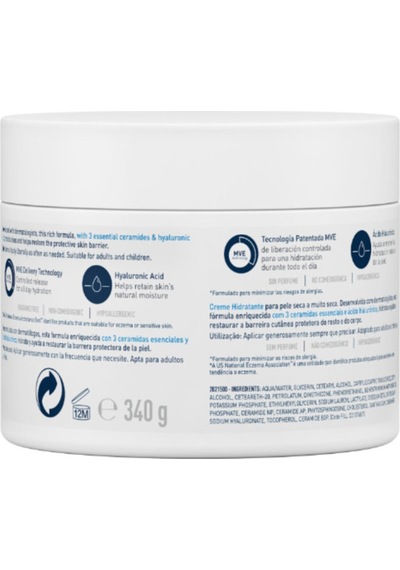 Nemlendici Krem Kuru Ciltler Seramid Ve Hyalüronik Asit Içerikli 340 Gr