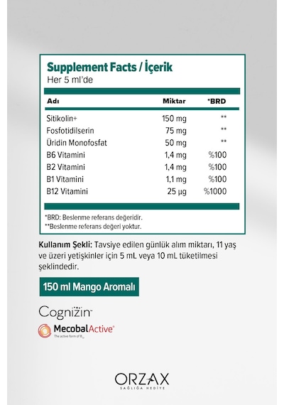 Cogniven Likit Sıvı 150 Ml