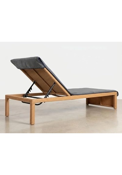 Kobehome%100 Pamuk Şezlong Havlusu Gri - Lacivert 80x200 Cm Açık