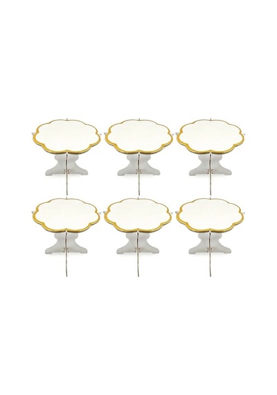 Cupcake Truff Hurma Stand 6'lı Beyaz 8,5x9 Cm Sunum Standı Diğer