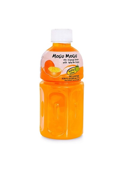 Mogu Mogu Orange Flavored Drink With Nata De Coco 320 ML