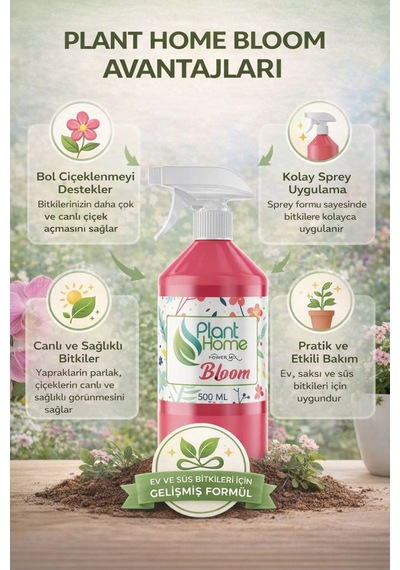 Bloom Çiçeklenme Destekleyici Sprey 500 Ml 2 Li Set - Orkide Ve Çiçekli Bitkiler İçin