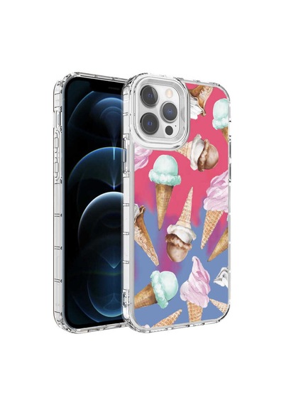 Apple Uyumlu iPhone 13 Pro Max Kamera Korumalı Renkli Desenli Sert Silikon Gng Korn Kılıf no9