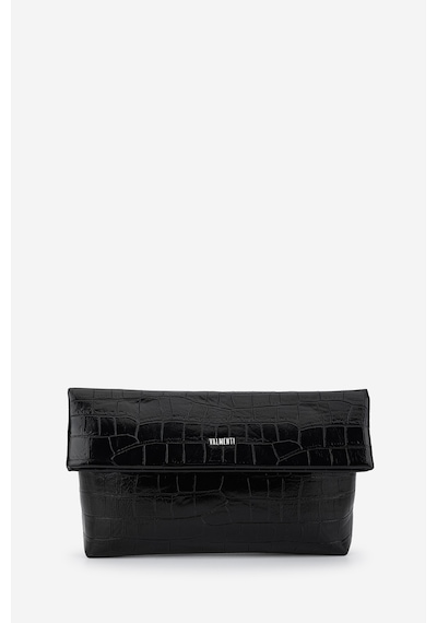 Valmenti Kadın Suni Deri Siyah Kroko Clutch Çanta 921 7484 Bn Cnt Sk26-27 Sıyah Kroko