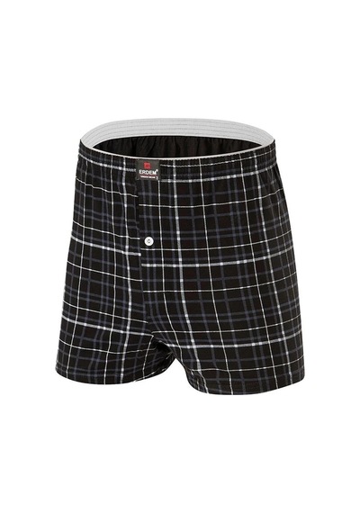 Erdem Erkek Penye Karışık Desenli Boxer 1400 - 3 Adet 001