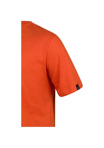 2as Alex Baskılı Erkek Sıfır Yaka T-shirt 047 TURUNCU