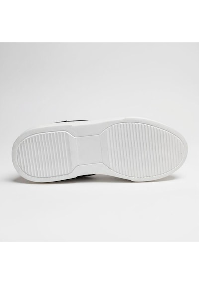 Erkek Deri Sneaker Ayakkabı Siyah-siyah Lacivert