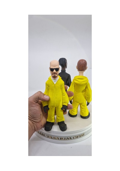Breaking Bad 3 Lü Figür Set 20 Cm Walter White Jesse Pinkman Gustavo Fring
