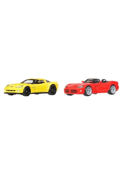 Hot Wheels 2'li Premium Araba Seti Jhw54 2012 Corvette Z06 & 20 Çok Renkli