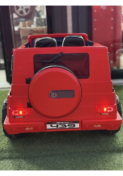 Mercedes Brabus İsme Özel Plaka Hediye Akülü Araba 0-6 Yaş Kırmızı