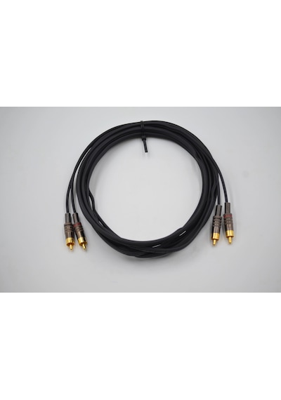 Amfi Rca Kablosu 3 Metre - El Yapımı %100 Bakır Anfi Rca Ses Kablosu - 3 Metre