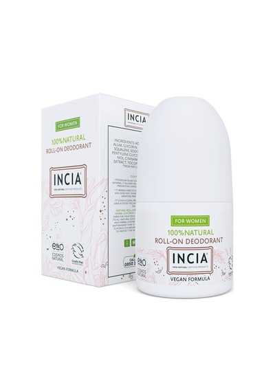 Lexroo %100 Doğal Roll On Deodorant Kadınlar İçin Ter Kokusu Önleyici Lekesiz 50 Ml