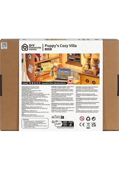 Rolife Dg169 Yavru Köpeğin Sevimli Evi Puppy's Cozy Villa Dıy Minyatür Maket Modelset Mini Dollhouse 3d Model Kit Detaylı Dekoratif Hobi Seti 3d Puzzle Tiny House Rolife Dg169 Yavru Köpeğin Sevimli Evi Puppy's Cozy Villa Dıy Minyatür Maket Modelset Mini Dollhouse 3d Model Kit Detaylı Dekoratif Hobi Seti 3d Puzzle Tiny House