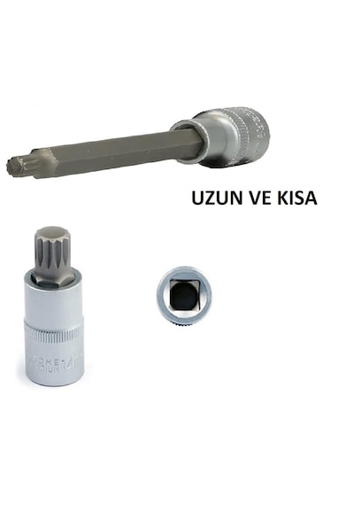 Rico 1/2 M12 Lokmalı M Diş Yıldız Lokma Bits Torx Uzun Ve Kısa