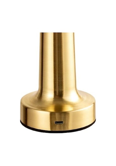 Masa Lambası Gece Lamba Mantar Model Usb Şarjlı Dekoratif Gold Re