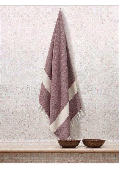 Kh3967-5 Ege Esintisi Peştemal Plaj Havlusu 90x170 Cm Yumuşak Dokulu, Hızlı Kuruyan Üstün Kalite Kh3967-5 Bordo