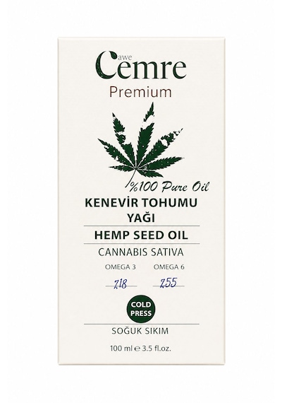 Kenevir Tohumu Yağı 100 Ml -ithal-%100 Doğal