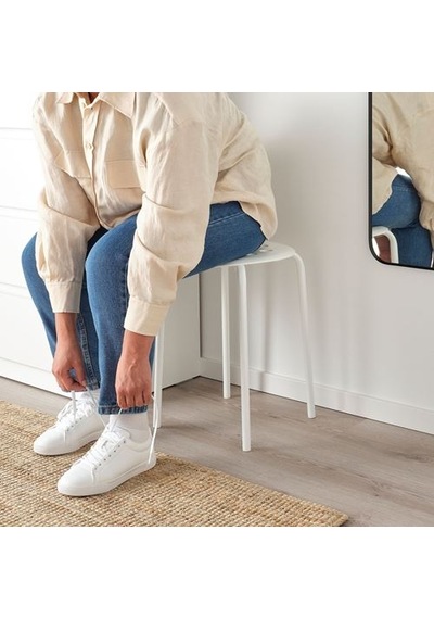 Ikea Marıus Tabure, Beyaz, 45 Cm
