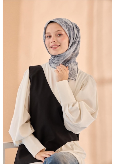 Silk Home Soft Eşarp 73095-16 Gri, Füme, Gümüş