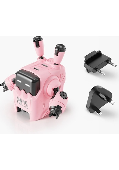 GravaStar Delta35 Pembe Robot Figürlü 35W Hızlı Şarj Adaptörü