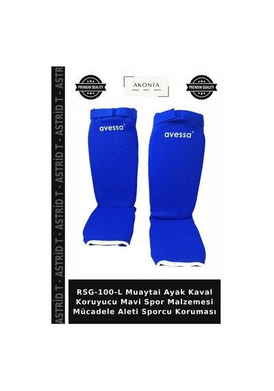 Rsg-100-l Muaytai Ayak Kaval Koruyucu Mavi Spor Malzemesi Mücadele Aleti Sporcu Koruması
