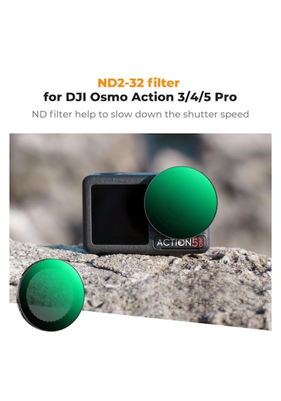 K&f Concept Variable Nd2-32 Filter Djı Osmo Action 3/4/5 Pro Uyumlu