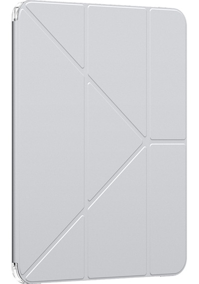 Apple Uyumlu iPad  Pro 11 2025 M5 Amazingthing Minimal Serisi Katlanabilir Standlı Kılıf Gri Kapaklı Kılıf
