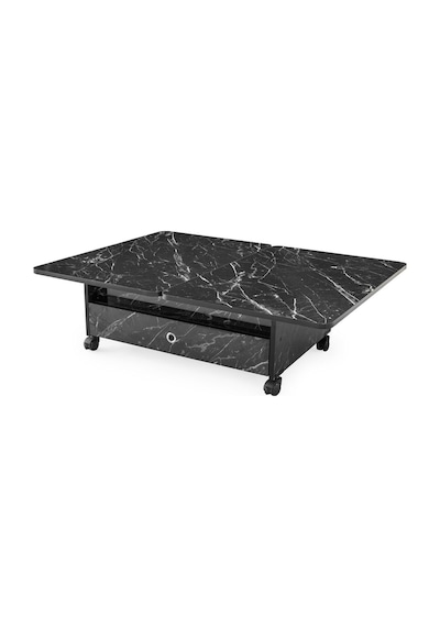 Zerenland 61 Tekerlekli Akıllı Sehpa, Sihirli Sehpa, 6 Boyutlu Sehpa 90x60cm Siyah Mermer Zerenland 61 Tekerlekli Akıllı Sehpa, Sihirli Sehpa, 6 Boyutlu Sehpa 90x60cm Siyah Mermer