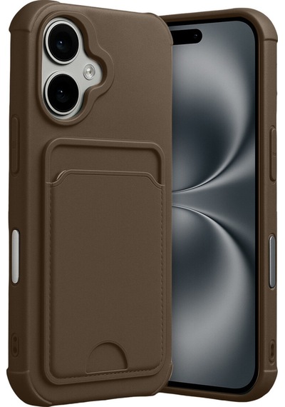 Apple iPhone 17 İçin Uyumlu Kart Ve Resim Bölmeli Soft Renkli Silikon Kapak