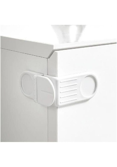 Çocuk Bebek Dolap Kapak Kapı Köşe Koruma Kilidi Vidasız Koruyucu 8 x 7.5 CM Çok Renkli