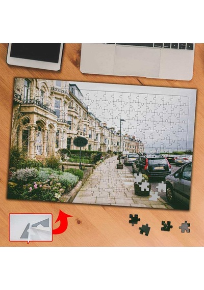 Şehrin Bulutlu Sokağı 240 Parça Puzzle Yapboz Tablo-431980