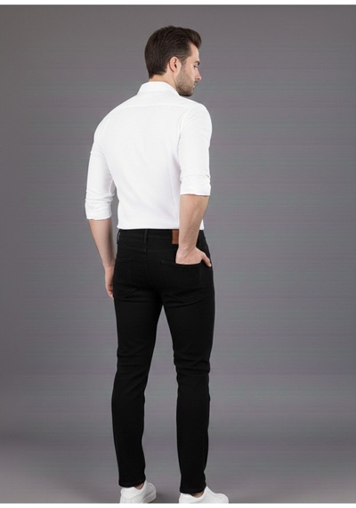 Myrab Denim Siyah Regular Fit Erkek Kot Pantolon Siyah Renk