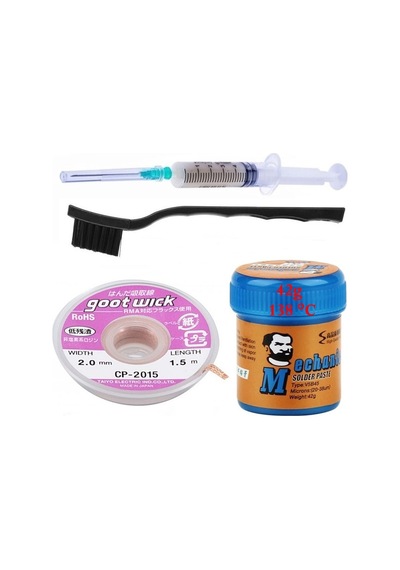 Krem Lehim Solder Paste 138 C Noclean Sn42bi58 42g Flux Lehim Toplama Cp-2015 Lehim Emme Teli 2,0 Mm